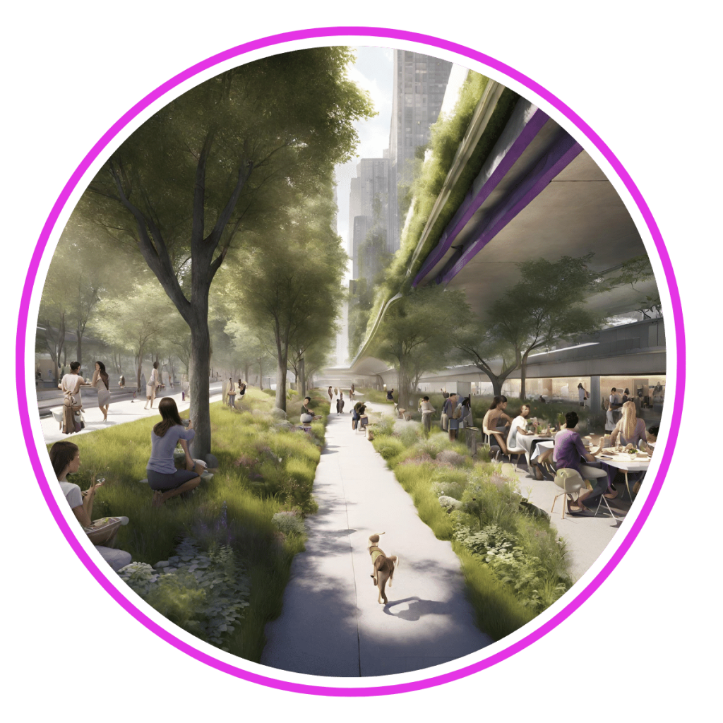 Espacios verdes abiertos, diseño sostenible de paisajes urbanos -Monte Urbano.png